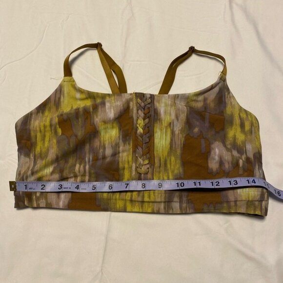 Aerie Offline Sports Bra modern watercolour camobraided front detailXL - Picture 7 of 7